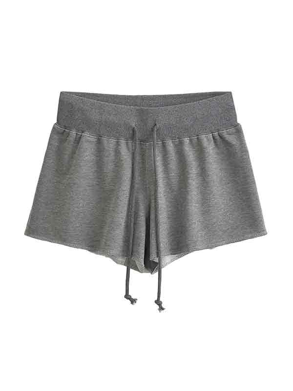 Grey Classic Drawstring Shorts