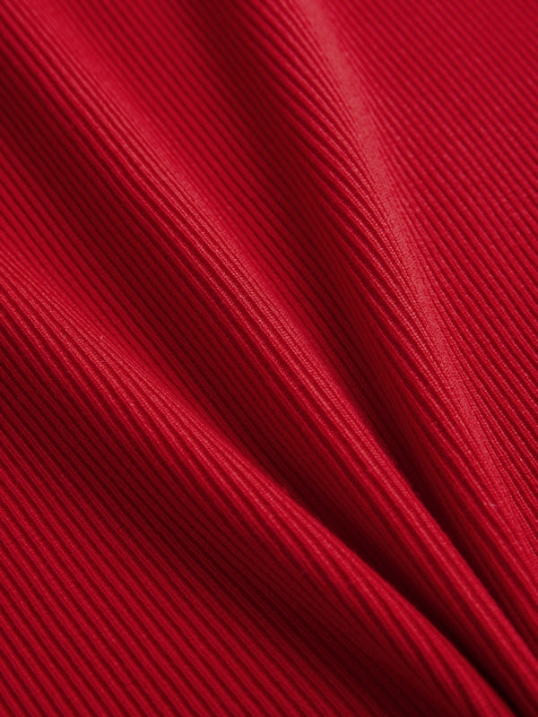 Rode contrasterende vintage oversized ster Raglan trui