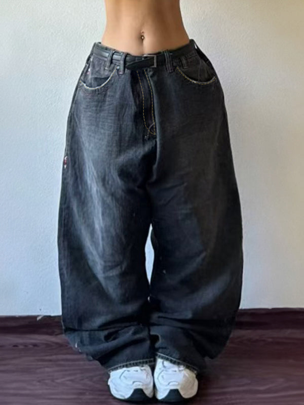 Vintage American Washed Loose Boyfriend Jeans