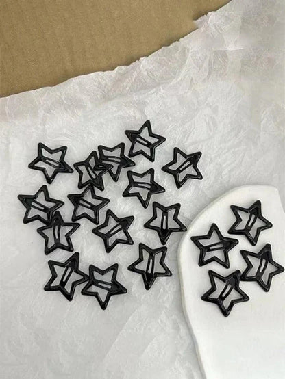 Solid Color Y2K 1pc Star Pattern Hair Clip