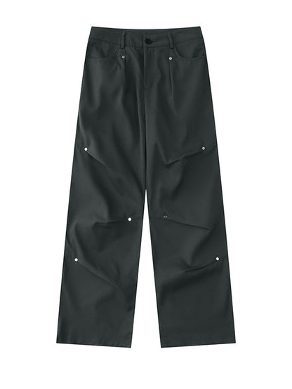 Pantalon cargo ample gris Y2K