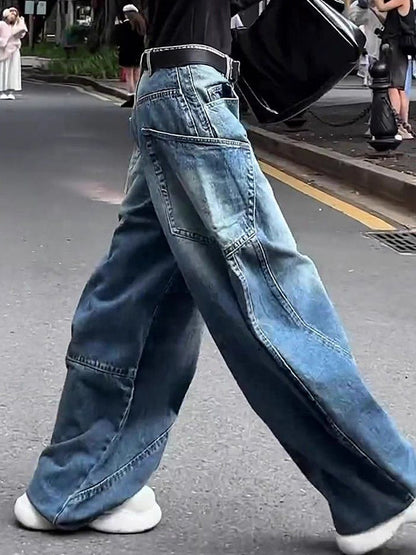 Blue American Vintage Boyfriend Jeans