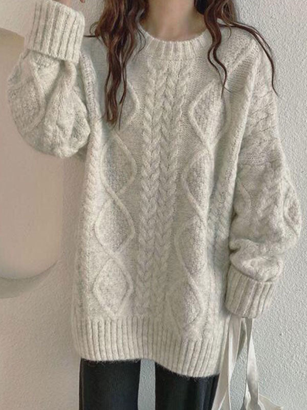 Vintage Oversized Cable Knit Jumper Sweater