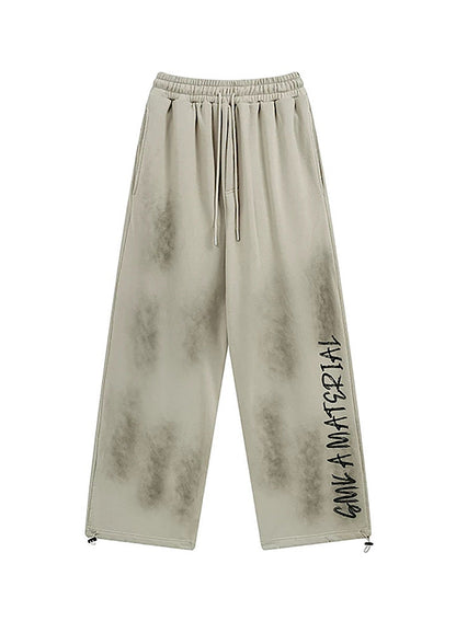 Hip Hop Graffiti Design Drawstring Pants Unisex