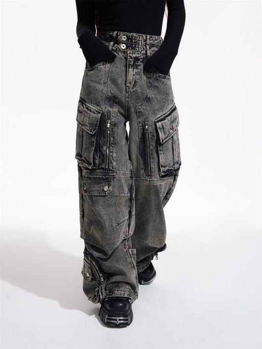 Jean cargo multi-poches Dark Punk de JY