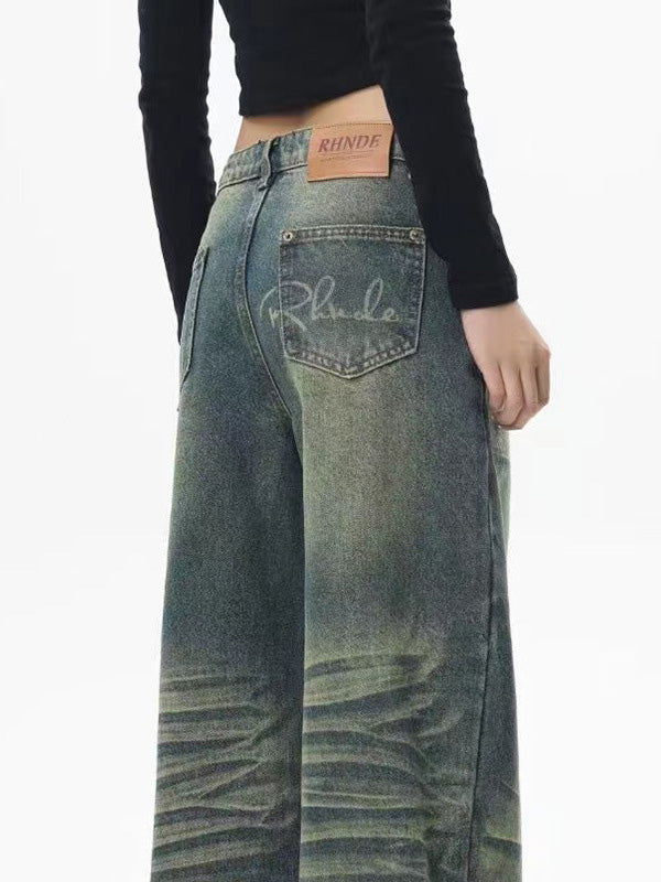 Hip Hop High Waist Baggy Boyfriend Flare Jeans