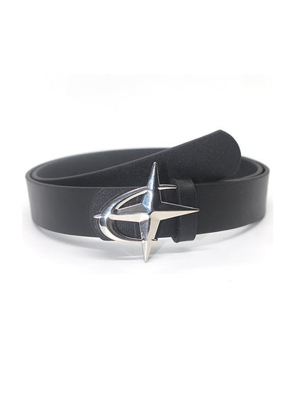 Multi Color Y2k Street Star Moon Buckle Belt