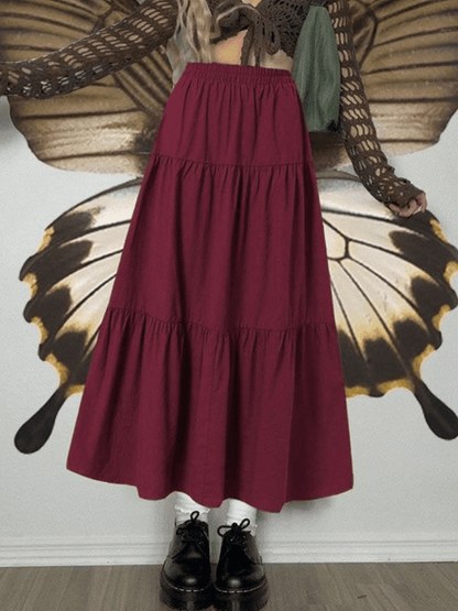 Vintage Fairy Tiered Maxi Skirt