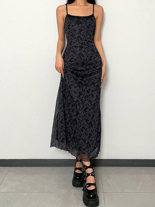 Black Sexy Generous Collar Slim Maxi Dresses