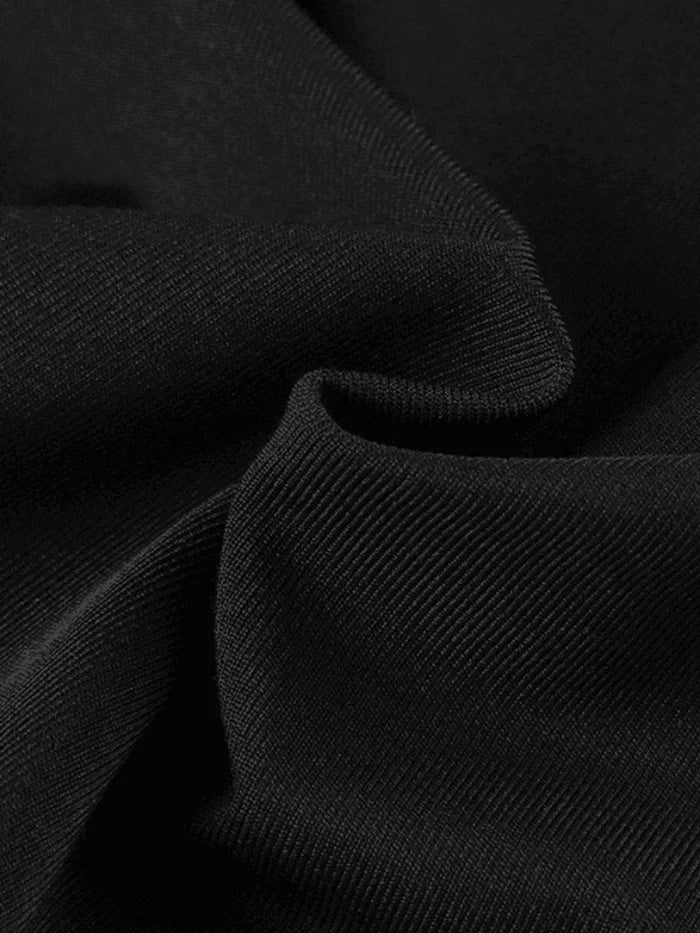 Zwarte sexy O-ring uitsparing Cami bodysuit