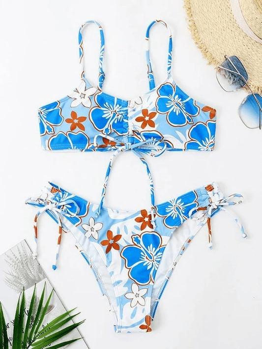 Ensemble bikini Sweet Wave à imprimé floral