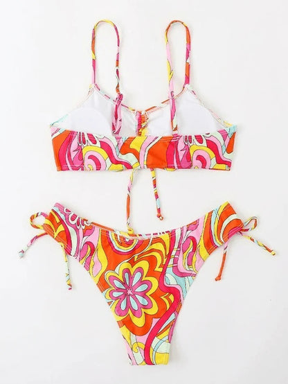 Ensemble bikini Sweet Wave à imprimé floral