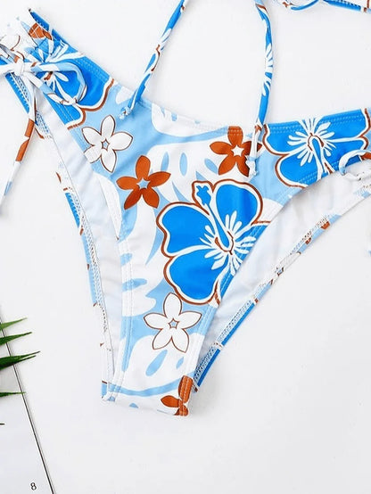 Sweet Wave Bikini Set with Floral Print