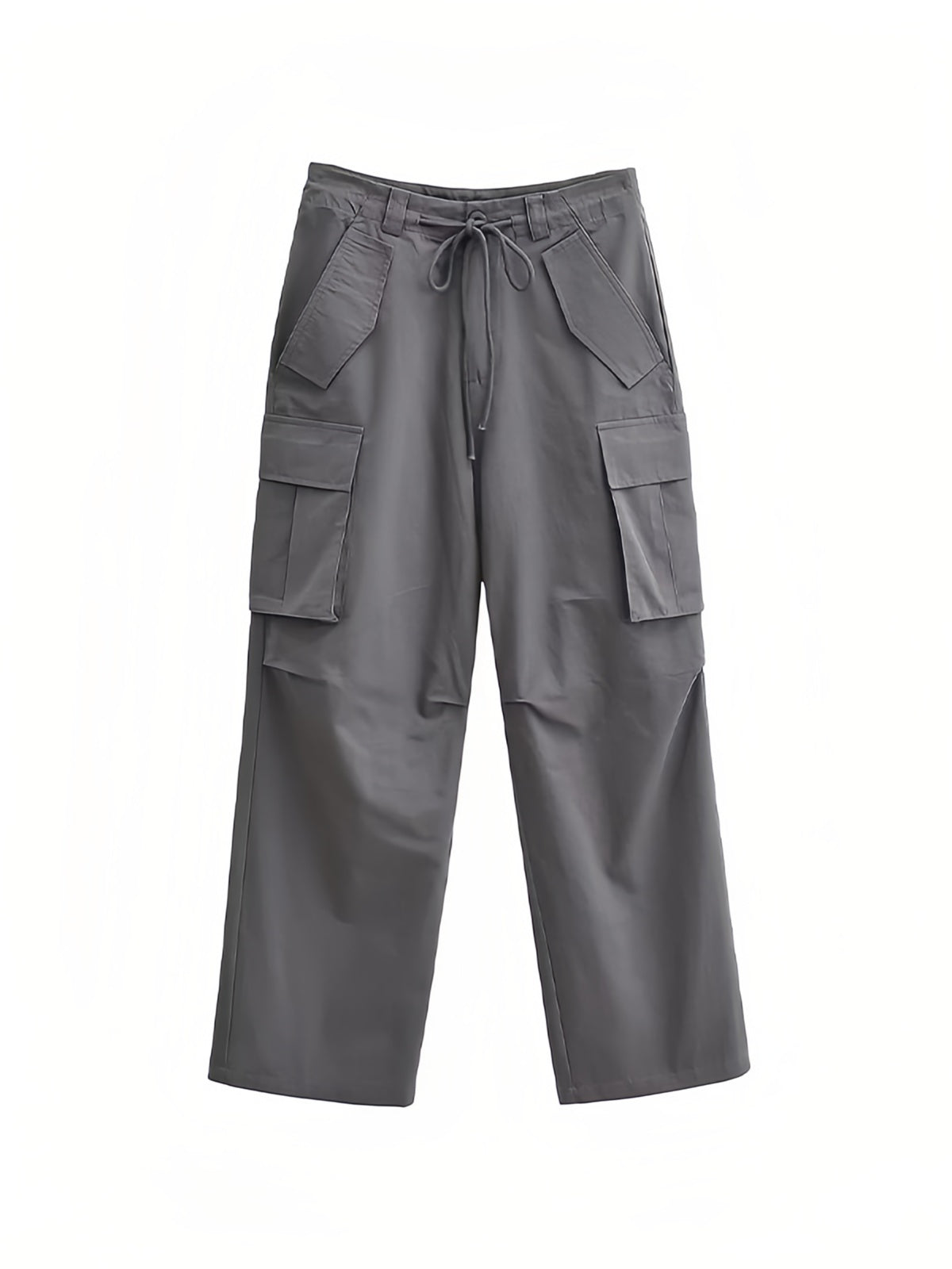 Pantalon cargo hip hop avec plusieurs poches et cordon de serrage