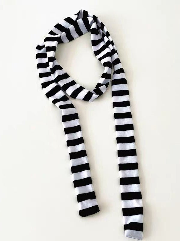 Y2k Contrast Color Stripe Scarf